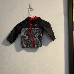 The North Face Kids' Black and Red Patterned Jacket